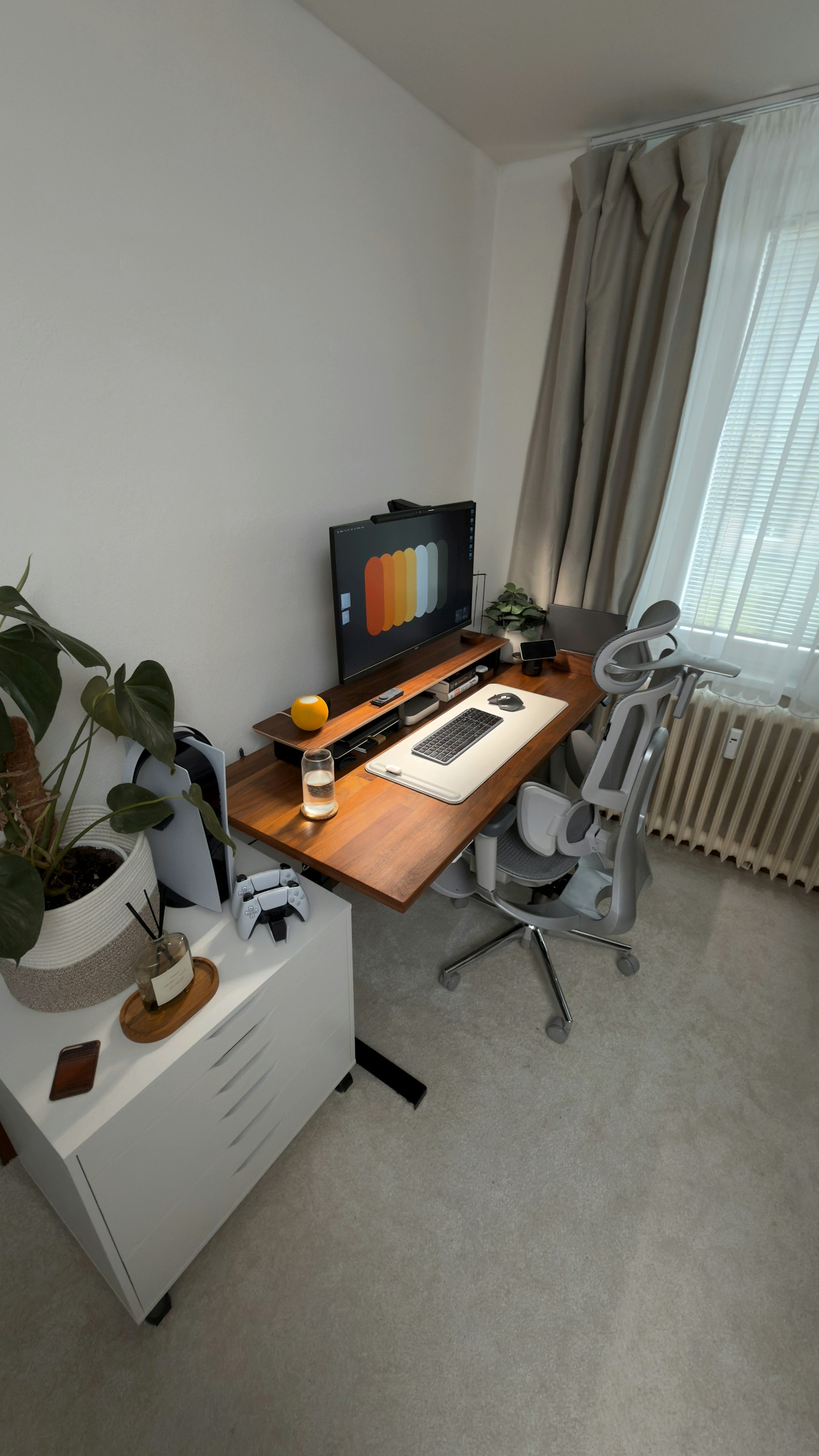 Ergonomic office chair in a study